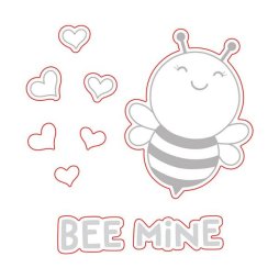 Honey Bee Stanzschablonen für Bee Mine - Biene Herz...