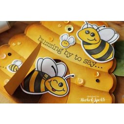 Honey Bee Stanzschablonen f&uuml;r Build A Bee - Biene Lachen Schleife Fl&uuml;gel Luft