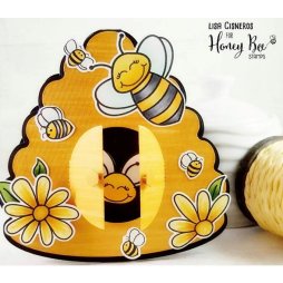 Honey Bee Stanzschablonen f&uuml;r Busy Bees - Bienen Blume Herz Fliegen Blatt Tiere