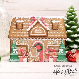 Honey Bee Stanzschablonen f&uuml;r Gingerbread House - Lebkuchenhause Weihnachten