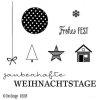 Dini Design Stempelset 5014 Weihnachtstage - Weihnachten Frohes Fest Haus Stern