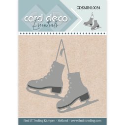 Card Deco Stanzschablone CDEMIN10034 - Schlittschuhe...