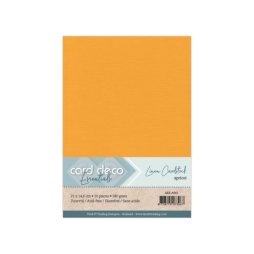 Card Deco Leinenpapier Aprikose Orange - A5 Papier...