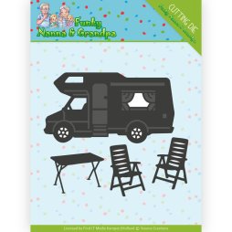 Yvonne Creations Stanzschablone - Camping Camper...