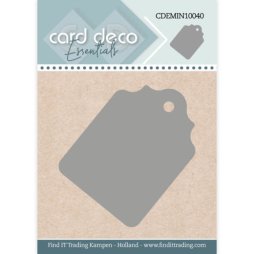 Card Deco Stanzschablone CDEMIN10040 - Label Tag Etikett...