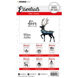 StudioLight Essentials Clear Stamp - Rentier Geweih Reh Berg Winter Weihnachten