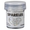 WOW! Sparkles Glitter White Blaze - Wei&szlig; Konfetti 15 ml Pulver Premium Glitzer