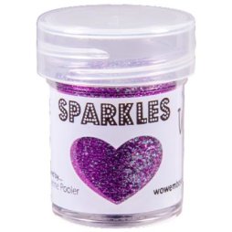 WOW! Sparkles Glitter Frisky - Lila Silber 15 ml Pulver...