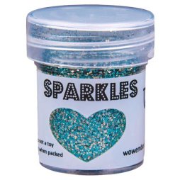 WOW! Sparkles Glitter Jade - T&uuml;rkis Gr&uuml;n Silber...