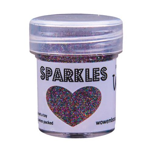 WOW! Sparkles Glitter All That Jazz - Rot Lila Bunt 15 ml Pulver Premium Glitzer
