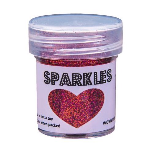WOW! Sparkles Glitter Coral Beach - Rota Lila 15 ml Pulver Premium Glitzer