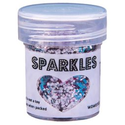 WOW! Sparkles Glitter Prom Queen - Silber Lila 15 ml...