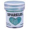 WOW! Sparkles Seahorse - T&uuml;rkis Silber Blau 15 ml Pulver Premium Glitzer