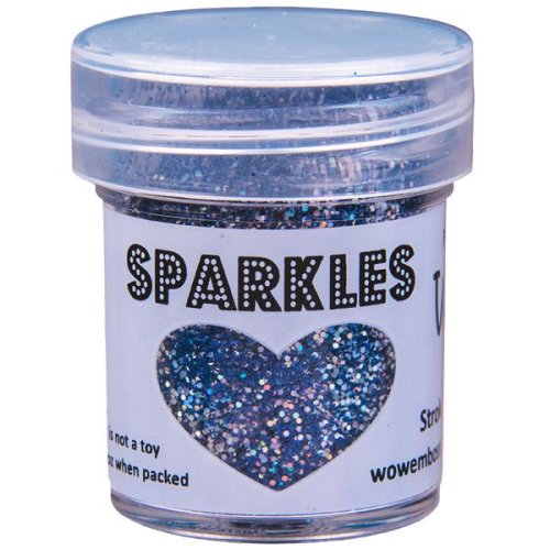 WOW! Sparkles Stroke of Midnight - Blau Silber 15 ml Pulver Premium Glitzer