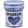 WOW! Sparkles Stroke of Midnight - Blau Silber 15 ml Pulver Premium Glitzer