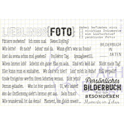 AEH Design Gummistempel 1660N - Stempelset Lieblingsfoto...