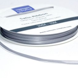 Vaessen Creative Satinband Silber - 3 mm x 10 m...