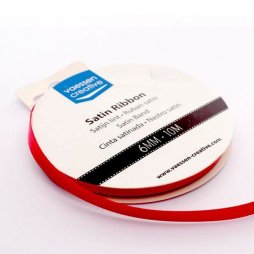 Vaessen Creative Satinband Rot - 6 mm x 10 m...