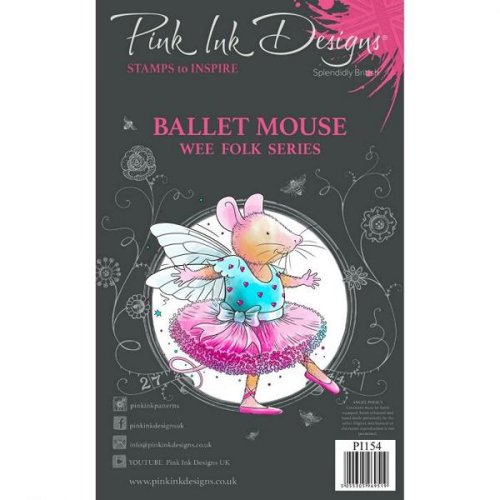 Pink Ink Design Clear Stamps Ballet Mouse - A7 Maus Tanzen Ballettmaus Hobby