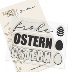 Karten-Kunst Clear Stamps Mega Ostern - Frohe Ostern...
