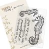 Karten-Kunst Clear Stamps Seepferdchen - Meer Freundschaft Liebe Maritim Tier
