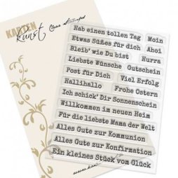 Karten-Kunst Clear Stamps Aus der Schreibmaschine 3-...