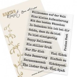 Karten-Kunst Clear Stamps Aus der Schreibmaschine 2 -...