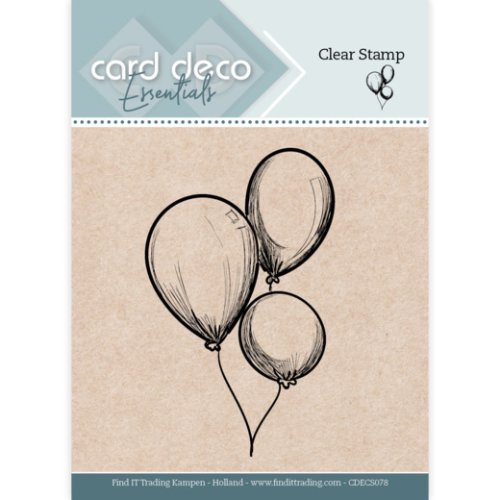 Card Deco Clear stamp Essentials - Luftballons Geburtstag Balloons Party Feier