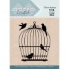 Card Deco Clear stamp Essentials - Vogelk&auml;fig Vogel Tier V&ouml;gel Fl&uuml;gel Birdcage