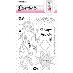 StudioLight Essentials Clear Stamp - Blume Pflanze Kreis...