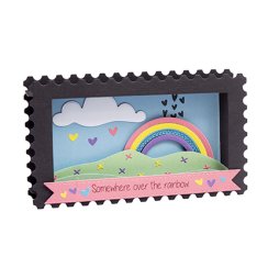 StudioLight Essentials Stanzschablone - Theater Box Schachtel Regenbogen Herz