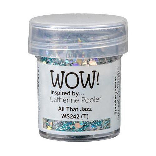 WOW! Embossingpulver Glitters All That Jazz T&uuml;rkis Silber 15 ml Glitzer Pulver