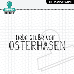 Stempel-Scheune Gummistempel 617 - Liebe Gr&uuml;&szlig;e...