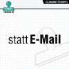 Stempel-Scheune Gummi 607 - statt Email E-Mail Nachricht Gru&szlig; Brief Post