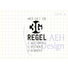 AEH Design Gummistempel 1670E - 3G Regel Gestempelt Gestanzt Gewischt Basteln