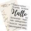 Karten-Kunst Clear Stamps Riesiges Hallo - Lieblingsmensch Geburtstagskind Baby