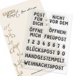 Karten-Kunst Clear Stamps Post f&uuml;r Dich - &Ouml;ffne...