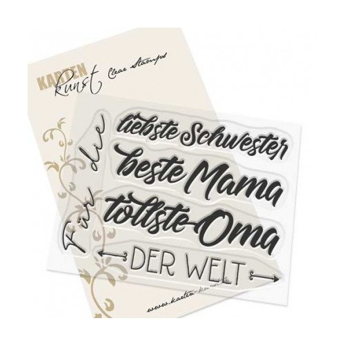 Karten-Kunst Clear Stamps F&uuml;r die tollsten Frauen der Welt - Mama Oma Schwester
