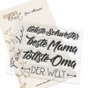Karten-Kunst Clear Stamps F&uuml;r die tollsten Frauen der Welt - Mama Oma Schwester