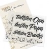 Karten-Kunst Clear Stamps F&uuml;r die tollsten M&auml;nner der Welt - Papa Opa Bruder