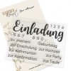 Karten-Kunst Clear Stamps Riesige Einladung - Hochzeit Geburtstag Einschulung