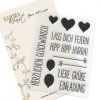 Karten-Kunst Clear Stamps Luftballon Gr&uuml;&szlig;e - Einladung Herzlichen Gl&uuml;ckwunsch