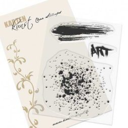 Karten-Kunst Clear Stamps Splatters Art - Pinselstrich...