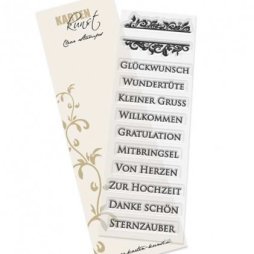 Karten-Kunst Clear Stamps Noch mehr eingerahmte Worte -...