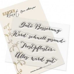 Karten-Kunst Clear Stamps Gro&szlig;e Worte Gute...
