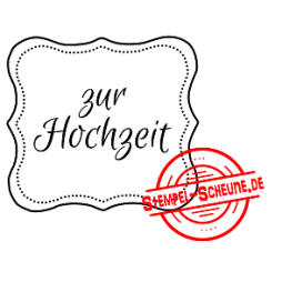 Stempel-Scheune Gummistempel 101 - Label zur Hochzeit...