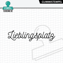 Stempel-Scheune Gummistempel 633 - Lieblingsplatz Zuhause...