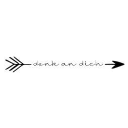 Dini Design Gummistempel 386 - denk an dich - Liebe Pfeil...