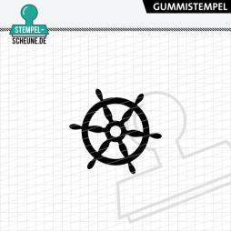 Stempel-Scheune Gummistempel 646 - Steuerrad Schiff Rad...