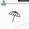 Stempel-Scheune Gummistempel 648 - Sonnenschirm Urlaub Sonne Regenschirm